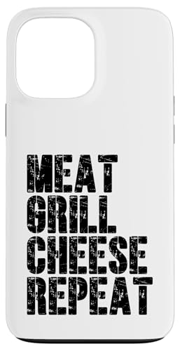 Fleisch, Grill, Käse, Repeat Funny BBQ Hamburger Day Hülle für iPhone 13 Pro Max Fleisch, Grill, Käse, Repeat Funny BBQ Hamburger Day Hülle für iPhone 13 Pro Max von Hamburger Apparel & Accessories