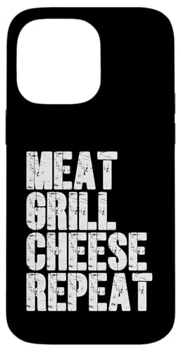 Fleisch, Grill, Käse, Repeat Funny BBQ Hamburger Day Hülle für iPhone 14 Pro Max Fleisch, Grill, Käse, Repeat Funny BBQ Hamburger Day Hülle für iPhone 14 Pro Max von Hamburger Apparel & Accessories