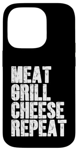 Fleisch, Grill, Käse, Repeat Funny BBQ Hamburger Day Hülle für iPhone 14 Pro Fleisch, Grill, Käse, Repeat Funny BBQ Hamburger Day Hülle für iPhone 14 Pro von Hamburger Apparel & Accessories