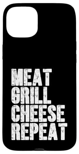 Fleisch, Grill, Käse, Repeat Funny BBQ Hamburger Day Hülle für iPhone 15 Plus Fleisch, Grill, Käse, Repeat Funny BBQ Hamburger Day Hülle für iPhone 15 Plus von Hamburger Apparel & Accessories