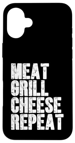 Fleisch, Grill, Käse, Repeat Funny BBQ Hamburger Day Hülle für iPhone 16 Plus Fleisch, Grill, Käse, Repeat Funny BBQ Hamburger Day Hülle für iPhone 16 Plus von Hamburger Apparel & Accessories