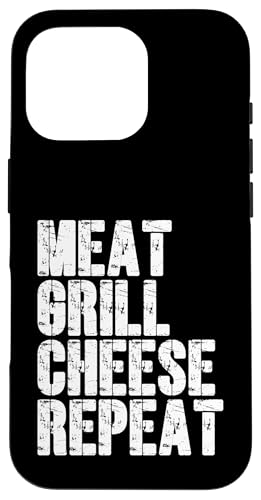 Fleisch, Grill, Käse, Repeat Funny BBQ Hamburger Day Hülle für iPhone 16 Pro Fleisch, Grill, Käse, Repeat Funny BBQ Hamburger Day Hülle für iPhone 16 Pro von Hamburger Apparel & Accessories