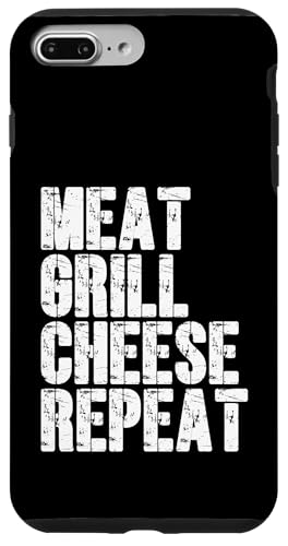 Fleisch, Grill, Käse, Repeat Funny BBQ Hamburger Day Hülle für iPhone 7 Plus/8 Plus Fleisch, Grill, Käse, Repeat Funny BBQ Hamburger Day Hülle für iPhone 7 Plus/8 Plus von Hamburger Apparel & Accessories