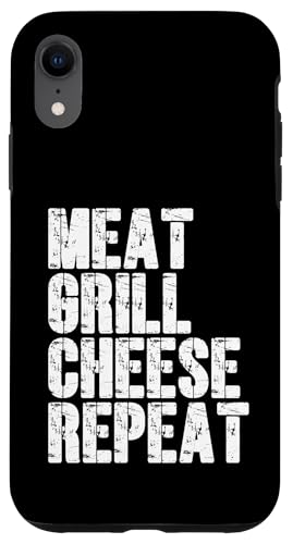 Fleisch, Grill, Käse, Repeat Funny BBQ Hamburger Day Hülle für iPhone XR Fleisch, Grill, Käse, Repeat Funny BBQ Hamburger Day Hülle für iPhone XR von Hamburger Apparel & Accessories