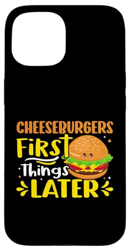 Cheeseburger zuerst, Dinge später Hülle für iPhone 15 Cheeseburger zuerst, Dinge später Hülle für iPhone 15 von Hamburger Fast Food And Barbecue Designs