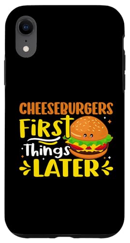 Cheeseburger zuerst, Dinge später Hülle für iPhone XR Cheeseburger zuerst, Dinge später Hülle für iPhone XR von Hamburger Fast Food And Barbecue Designs