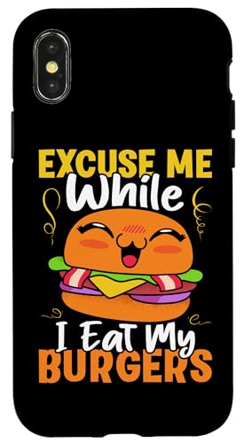 Entschuldigen Sie mich, während ich meine Burger esse Hülle für iPhone X/XS Entschuldigen Sie mich, während ich meine Burger esse Hülle für iPhone X/XS von Hamburger Fast Food And Barbecue Designs