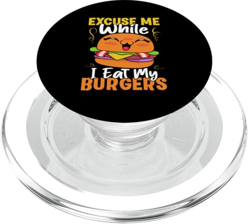 Entschuldigen Sie mich, während ich meine Burger esse PopSockets PopGrip für MagSafe Entschuldigen Sie mich, während ich meine Burger esse PopSockets PopGrip für MagSafe von Hamburger Fast Food And Barbecue Designs