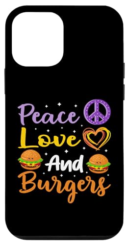 Frieden, Liebe und Burger Hülle für iPhone 12 mini Frieden, Liebe und Burger Hülle für iPhone 12 mini von Hamburger Fast Food And Barbecue Designs