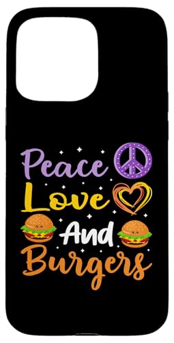 Frieden, Liebe und Burger Hülle für iPhone 15 Pro Max Frieden, Liebe und Burger Hülle für iPhone 15 Pro Max von Hamburger Fast Food And Barbecue Designs
