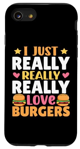 Ich liebe Burger einfach, wirklich, wirklich Hülle für iPhone SE (2020) / 7 / 8 von Hamburger Fast Food And Barbecue Designs