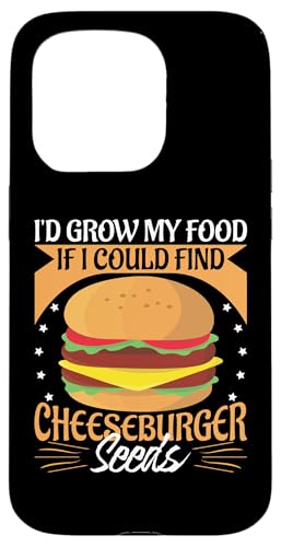 Ich würde mein Essen anbauen, wenn ich Cheeseburgersamen finden könnte Hülle für iPhone 15 Pro Ich würde mein Essen anbauen, wenn ich Cheeseburgersamen finden könnte Hülle für iPhone 15 Pro von Hamburger Fast Food And Barbecue Designs
