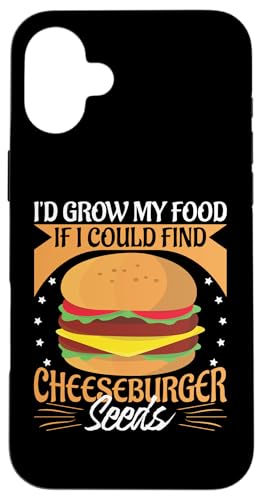 Ich würde mein Essen anbauen, wenn ich Cheeseburgersamen finden könnte Hülle für iPhone 16 Plus Ich würde mein Essen anbauen, wenn ich Cheeseburgersamen finden könnte Hülle für iPhone 16 Plus von Hamburger Fast Food And Barbecue Designs