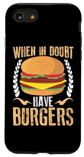 Im Zweifelsfall Burger essen Hülle für iPhone SE (2020) / 7 / 8 von Hamburger Fast Food And Barbecue Designs
