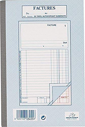 Cambridge Durchschreibbuch kariert Blatt A5 Facture Dupli weiß von Hamelin