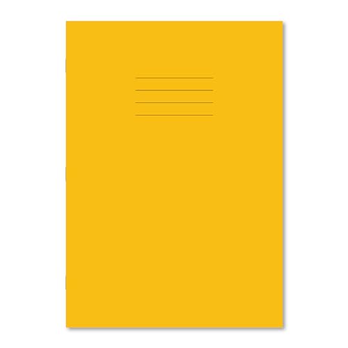 Hamelin A4 7 mm kariert 64 Seiten Heft – Gelb (50 Stück) von Hamelin