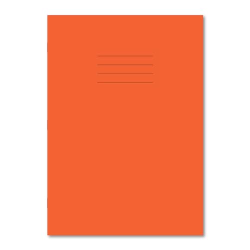 Hamelin A4 8 mm liniert und Rand 80 Seiten Heft – 50 Stück 80 Orange von Hamelin