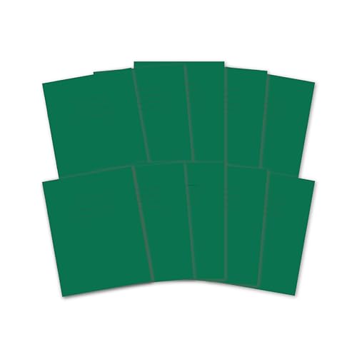 Hamelin Schulhefte A5, 48 Seiten, dunkelgrün, 10 Stück, für die Schule, 8 mm liniert und Rand (9 x 7) von Hamelin