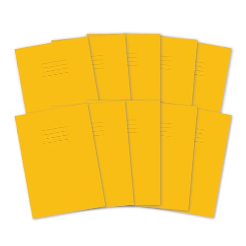 Hamelin Übungsbuch, A4, 8 mm, liniert mit Rand, 48 Seiten,gelb, (10er Pack) von Hamelin