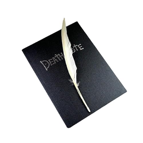 Hamender Death Note Notizbuch mit Federstift Death Note Cosplay Requisiten Notizbuch Anime Themen Tagebuch Death Note Anime Merch von Hamender