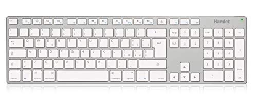 Hamlet XKKITAMCU – Erweiterte Tastatur USB MAC kompatibel Italienisches Layout aus Aluminium mit Ziffernblock von Hamlet