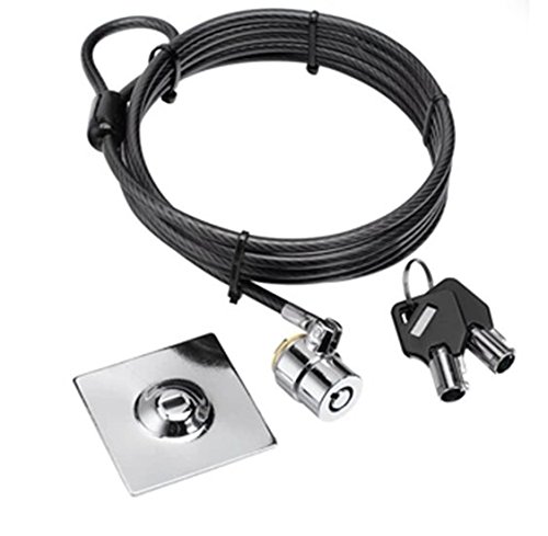 Hamlet xnbtlock20 K von Sicherheit aus Stahl mit Schlüssel und Platte selbstklebend 3 M für Tablet PC, Monitor und MacBook von Hamlet