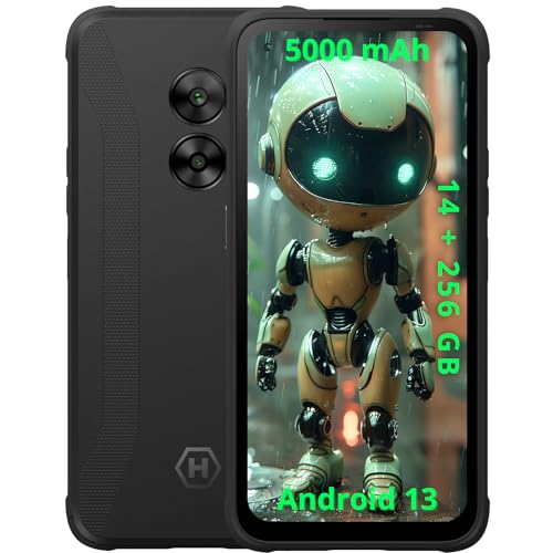 Hammer Force 5G mega Robustes Smartphone, ohne Vertrag, 5000mAh, 50mpx Dual-Kamera, NFC, 256 GB, 8+6GB RAM,Android 13, IP69 Droptest 1.5m, 6.59 HD+ Bildschirm mit Gorilla Glass 5 Hammer Force 5G mega Robustes Smartphone, ohne Vertrag, 5000mAh, 50mpx Dual-Kamera, NFC, 256 GB, 8+6GB RAM,Android 13, IP69 Droptest 1.5m, 6.59 HD+ Bildschirm mit Gorilla Glass 5 von Hammer H