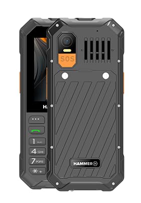 Tastentelefon Hammer 6 LTE, großer Akku 2500mah bis zu 7 Tage Standby, Taschenlampe und SOS-Taste, Volte-Technologie, beleuchtete Tasten, IP68 1,5 Meter Droptest, 2,4 Zoll Bildschirm, ohne Vertrag Tastentelefon Hammer 6 LTE, großer Akku 2500mah bis zu 7 Tage Standby, Taschenlampe und SOS-Taste, Volte-Technologie, beleuchtete Tasten, IP68 1,5 Meter Droptest, 2,4 Zoll Bildschirm, ohne Vertrag von Hammer H