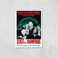 Devils In Female Bodies - Lust For A Vampire Giclee Art Print - A2 - Print Only von Hammer Horror