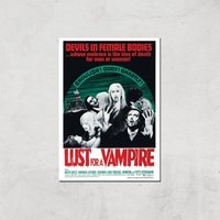 Devils In Female Bodies - Lust For A Vampire Giclee Art Print - A3 - Print Only von Hammer Horror