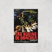 Las Novias De Dracula Giclee Art Print - A4 - Print Only von Hammer Horror