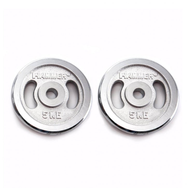 Hammer Hantelscheiben 30 mm 5 kg, Chrom von Hammer