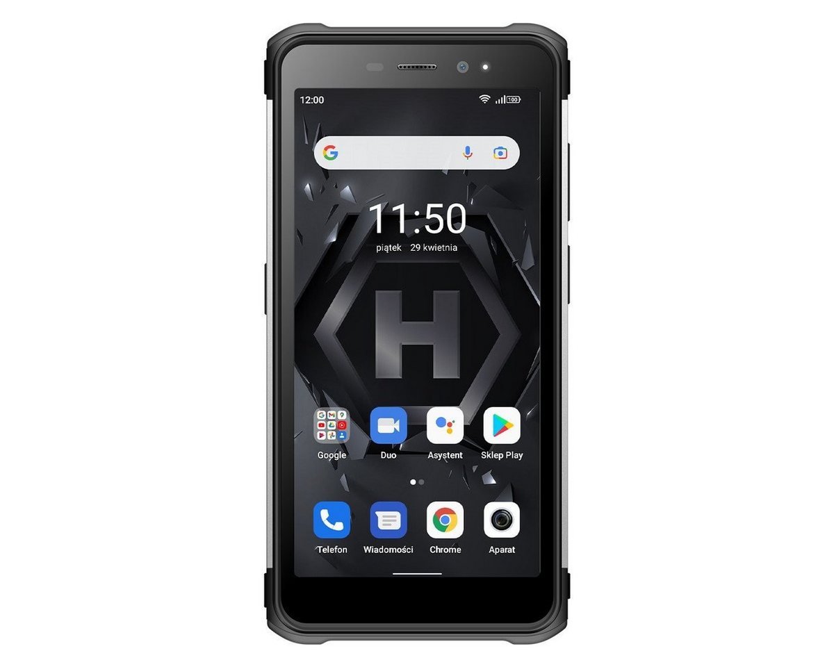 Hammer Iron 4 Smartphone 5,5-Zoll, 5180 mAh Wasserdicht Schwarz-Silber Smartphone von Hammer