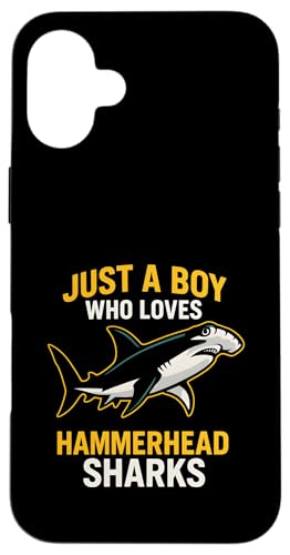 Boy Loves Hammerhead Shark Retro Herren Ocean Hülle für iPhone 16 Plus Boy Loves Hammerhead Shark Retro Herren Ocean Hülle für iPhone 16 Plus von Hammerhead Harmony - Surf's Up Shark Apparel