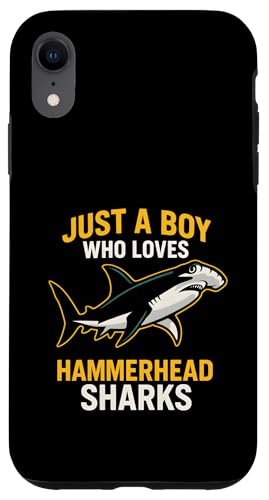 Boy Loves Hammerhead Shark Retro Herren Ocean Hülle für iPhone XR Boy Loves Hammerhead Shark Retro Herren Ocean Hülle für iPhone XR von Hammerhead Harmony - Surf's Up Shark Apparel
