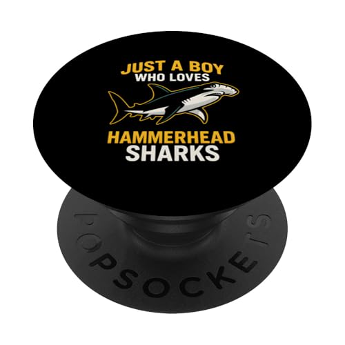 Boy Loves Hammerhead Shark Retro Herren Ocean PopSockets Klebender PopGrip Boy Loves Hammerhead Shark Retro Herren Ocean PopSockets Klebender PopGrip von Hammerhead Harmony - Surf's Up Shark Apparel
