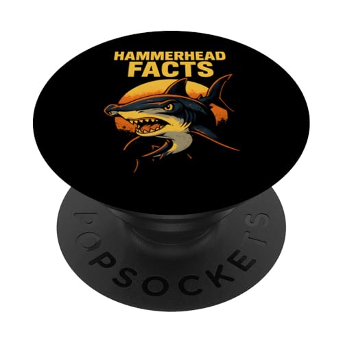 Fakten zum Hammerhai Retro Ocean PopSockets Klebender PopGrip Fakten zum Hammerhai Retro Ocean PopSockets Klebender PopGrip von Hammerhead Harmony - Surf's Up Shark Apparel
