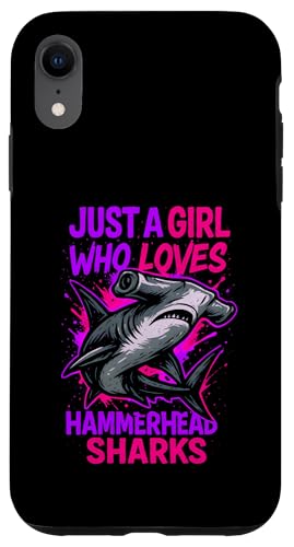 Girl Who Loves Hammerhead Shark Surf Shop Fun Damen Ocean Hülle für iPhone XR Girl Who Loves Hammerhead Shark Surf Shop Fun Damen Ocean Hülle für iPhone XR von Hammerhead Harmony - Surf's Up Shark Apparel