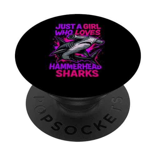 Girl Who Loves Hammerhead Shark Surf Shop Fun Damen Ocean PopSockets Klebender PopGrip Girl Who Loves Hammerhead Shark Surf Shop Fun Damen Ocean PopSockets Klebender PopGrip von Hammerhead Harmony - Surf's Up Shark Apparel