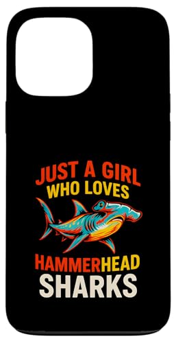 Girl Who Loves Hammerheads Vintage Damen Ocean Love Hülle für iPhone 13 Pro Max Girl Who Loves Hammerheads Vintage Damen Ocean Love Hülle für iPhone 13 Pro Max von Hammerhead Harmony - Surf's Up Shark Apparel