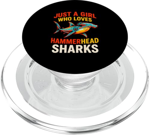 Girl Who Loves Hammerheads Vintage Damen Ocean Love PopSockets PopGrip für MagSafe Girl Who Loves Hammerheads Vintage Damen Ocean Love PopSockets PopGrip für MagSafe von Hammerhead Harmony - Surf's Up Shark Apparel