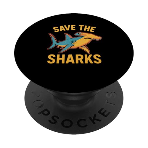 Hammerhaie retten den Ozean, Retro-Surf. PopSockets Klebender PopGrip Hammerhaie retten den Ozean, Retro-Surf. PopSockets Klebender PopGrip von Hammerhead Harmony - Surf's Up Shark Apparel
