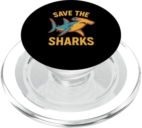 Hammerhaie retten den Ozean, Retro-Surf. PopSockets PopGrip für MagSafe Hammerhaie retten den Ozean, Retro-Surf. PopSockets PopGrip für MagSafe von Hammerhead Harmony - Surf's Up Shark Apparel