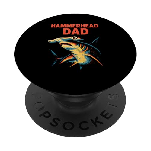Hammerhead Dad Cool Shark Ocean Fun Surfs Up für Vater PopSockets Klebender PopGrip Hammerhead Dad Cool Shark Ocean Fun Surfs Up für Vater PopSockets Klebender PopGrip von Hammerhead Harmony - Surf's Up Shark Apparel