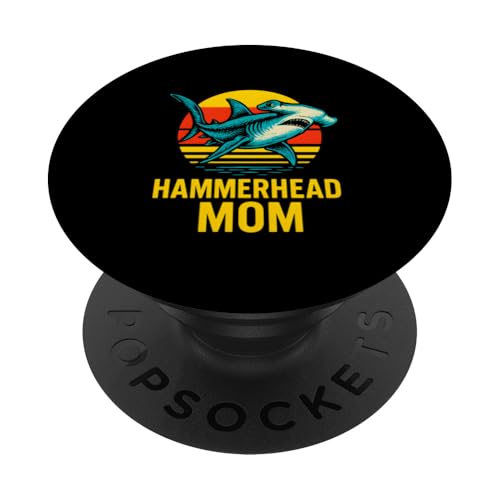 Hammerhead Mom Cute Surfs Up Damen Ocean PopSockets Klebender PopGrip Hammerhead Mom Cute Surfs Up Damen Ocean PopSockets Klebender PopGrip von Hammerhead Harmony - Surf's Up Shark Apparel