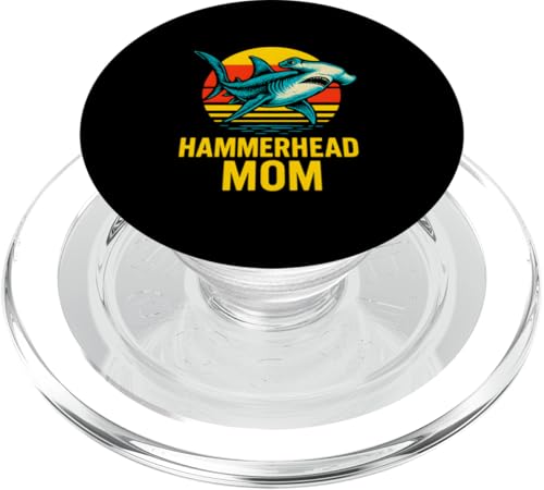 Hammerhead Mom Cute Surfs Up Damen Ocean PopSockets PopGrip für MagSafe von Hammerhead Harmony - Surf's Up Shark Apparel