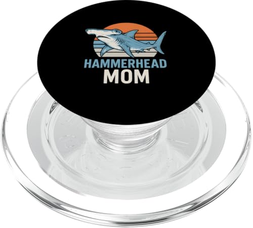 Hammerhead Mom Cute Vintage Damen Ocean Retro Sonnenuntergang PopSockets PopGrip für MagSafe Hammerhead Mom Cute Vintage Damen Ocean Retro Sonnenuntergang PopSockets PopGrip für MagSafe von Hammerhead Harmony - Surf's Up Shark Apparel