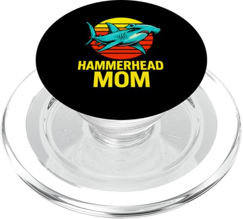 Hammerhead Mom Surfs Up Damen Ocean PopSockets PopGrip für MagSafe Hammerhead Mom Surfs Up Damen Ocean PopSockets PopGrip für MagSafe von Hammerhead Harmony - Surf's Up Shark Apparel