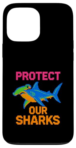 Hammerhead Shark 8-Bit Protect Our Sharks Ocean Surf Hülle für iPhone 13 Pro Max Hammerhead Shark 8-Bit Protect Our Sharks Ocean Surf Hülle für iPhone 13 Pro Max von Hammerhead Harmony - Surf's Up Shark Apparel