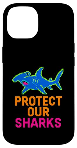 Hammerhead Shark 8-Bit Protect Our Sharks Ocean Surf Hülle für iPhone 14 Hammerhead Shark 8-Bit Protect Our Sharks Ocean Surf Hülle für iPhone 14 von Hammerhead Harmony - Surf's Up Shark Apparel
